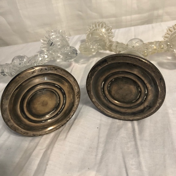 Sterling Silver Weighted Cambridge Candle Holder. - Picture 7 of 16